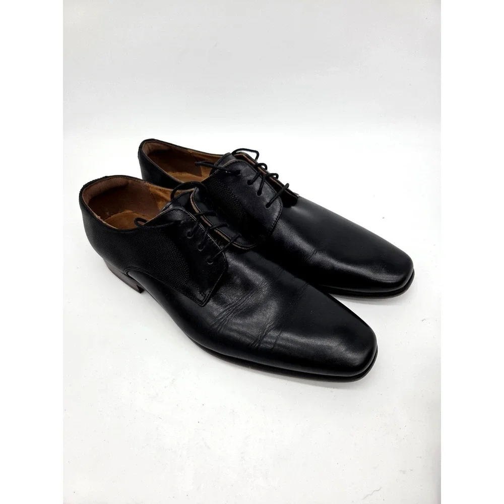 Florsheim Jackson Plain Toe Oxford Dress Shoes 11 Mens LEATHER black